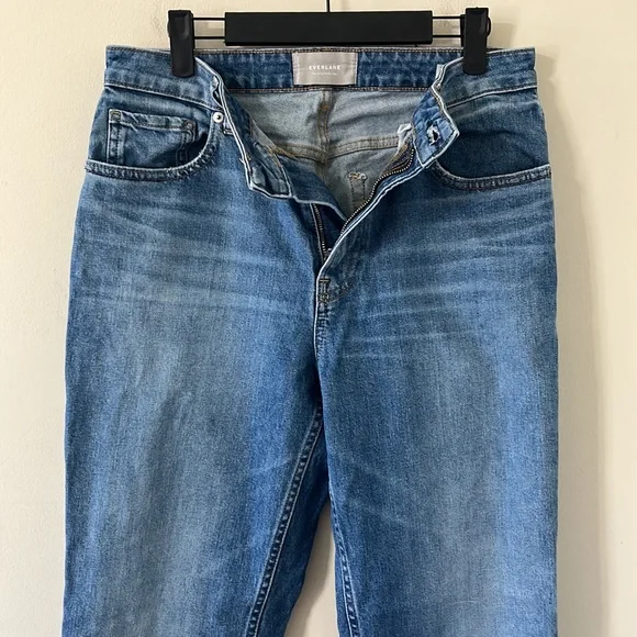 Everlane The Curvy Cheeky Medium Wash High Waist Denim Jean Size 30 Regular - Picture 7 of 13